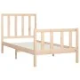 Solid wood bed frame 90x200 cm by vidaXL, Beds and slatted bases - Ref: Foro24-3106818, Price: 84,85 €, Discount: %