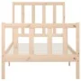 Solid wood bed frame 90x200 cm by vidaXL, Beds and slatted bases - Ref: Foro24-3106818, Price: 84,85 €, Discount: %