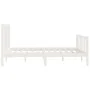 Estructura de cama madera maciza blanca 120x200 cm de vidaXL, Camas y somieres - Ref: Foro24-3106829, Precio: 126,38 €, Descu...