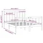 Estructura de cama madera maciza blanca 120x200 cm de vidaXL, Camas y somieres - Ref: Foro24-3106829, Precio: 126,38 €, Descu...