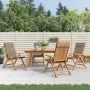 Verstellbare Gartenstühle und Kissen 4 Stück massives Teakholz von vidaXL, Gartenstühle - Ref: Foro24-3196471, Preis: 654,90 ...