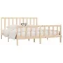 Estructura de cama de madera maciza 200x200 cm de vidaXL, Camas y somieres - Ref: Foro24-3106853, Precio: 137,87 €, Descuento: %