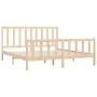 Estructura de cama de madera maciza 200x200 cm de vidaXL, Camas y somieres - Ref: Foro24-3106853, Precio: 137,87 €, Descuento: %