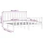Estructura de cama de madera maciza 200x200 cm de vidaXL, Camas y somieres - Ref: Foro24-3106853, Precio: 137,87 €, Descuento: %