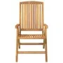 Reclining garden chairs and cushions 4 pcs solid teak wood by vidaXL, Garden chairs - Ref: Foro24-3196466, Price: 657,02 €, D...