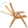 Reclining garden chairs and cushions 4 pcs solid teak wood by vidaXL, Garden chairs - Ref: Foro24-3196466, Price: 657,02 €, D...