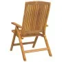 Reclining garden chairs and cushions 6 pcs solid teak wood by vidaXL, Garden chairs - Ref: Foro24-3196493, Price: 1,00 €, Dis...