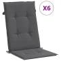 Reclining garden chairs and cushions 6 pcs solid teak wood by vidaXL, Garden chairs - Ref: Foro24-3196493, Price: 1,00 €, Dis...