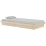 Solid wood bed frame 90x190 cm by vidaXL, Beds and slatted bases - Ref: Foro24-819937, Price: 125,65 €, Discount: %