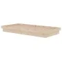 Estructura de cama madera maciza 90x190 cm de vidaXL, Camas y somieres - Ref: Foro24-819937, Precio: 125,65 €, Descuento: %