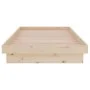 Estructura de cama madera maciza 90x190 cm de vidaXL, Camas y somieres - Ref: Foro24-819937, Precio: 125,65 €, Descuento: %