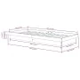 Solid wood bed frame 90x190 cm by vidaXL, Beds and slatted bases - Ref: Foro24-819937, Price: 125,65 €, Discount: %