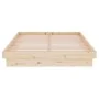 Solid wood bed frame 120x200 cm by vidaXL, Beds and slatted bases - Ref: Foro24-819902, Price: 113,87 €, Discount: %