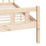 Estructura de cama madera maciza 150x200 cm de vidaXL, Camas y somieres - Ref: Foro24-810684, Precio: 91,79 €, Descuento: %
