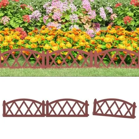Garden edging 17 units PP red 10 m by vidaXL, Garden edging and edging - Ref: Foro24-318296, Price: 35,53 €, Discount: %