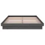 Gray solid wood bed frame 140x190 cm by vidaXL, Beds and slatted bases - Ref: Foro24-819954, Price: 209,63 €, Discount: %