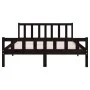 Estructura de cama madera maciza negro 120x200 cm de vidaXL, Camas y somieres - Ref: Foro24-810678, Precio: 115,78 €, Descuen...