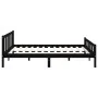 Estructura de cama madera maciza negro 120x200 cm de vidaXL, Camas y somieres - Ref: Foro24-810678, Precio: 115,78 €, Descuen...