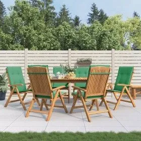 Liegende Gartenstühle und Kissen, 6 Stück, massives Teakholz von vidaXL, Gartenstühle - Ref: Foro24-3196498, Preis: 1,00 €, R...