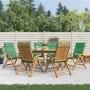 Reclining garden chairs and cushions 6 pcs solid teak wood by vidaXL, Garden chairs - Ref: Foro24-3196498, Price: 1,00 €, Dis...