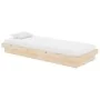 Bettgestell aus Massivholz 75x190 cm von vidaXL, Betten und Lattenroste - Ref: Foro24-819932, Preis: 101,42 €, Rabatt: %