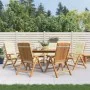 Reclining garden chairs and cushions 6 pcs solid teak wood by vidaXL, Garden chairs - Ref: Foro24-3196495, Price: 1,00 €, Dis...