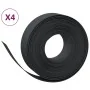 Garden edging 4 pcs black polyethylene 10 m 15 cm by vidaXL, Garden edging and edging - Ref: Foro24-3155446, Price: 104,16 €,...