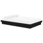 Black solid wood bed frame 120x190 cm by vidaXL, Beds and slatted bases - Ref: Foro24-819946, Price: 109,37 €, Discount: %