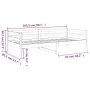 Sofá cama madera maciza de pino 80x200 cm de vidaXL, Camas y somieres - Ref: Foro24-814674, Precio: 121,65 €, Descuento: %