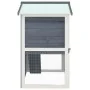 Rabbit cage with 3 gray wooden doors by vidaXL, Cages and habitats for small animals - Ref: Foro24-170837, Price: 134,81 €, D...
