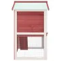 Rabbit cage with 3 red wooden doors by vidaXL, Cages and habitats for small animals - Ref: Foro24-170839, Price: 106,44 €, Di...