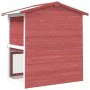 Rabbit cage with 3 red wooden doors by vidaXL, Cages and habitats for small animals - Ref: Foro24-170839, Price: 106,44 €, Di...
