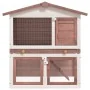 Rabbit cage with 3 brown wooden doors by vidaXL, Cages and habitats for small animals - Ref: Foro24-170838, Price: 118,82 €, ...