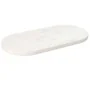 Ovale Tischplatte aus massivem weißem Kiefernholz, 60 x 30 x 2,5 cm von vidaXL, Tischplatten - Ref: Foro24-824341, Preis: 26,...