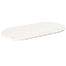 Oval solid white pine wood table top 90x45x2.5 cm by vidaXL, Table tops - Ref: Foro24-824356, Price: 54,92 €, Discount: %