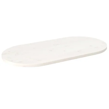 Oval solid white pine wood table top 90x45x2.5 cm by vidaXL, Table tops - Ref: Foro24-824356, Price: 54,92 €, Discount: %