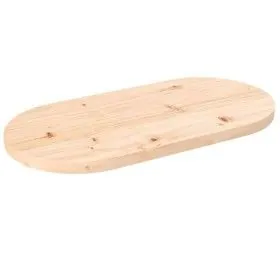 Ovales Massivholz-Pinetischbrett 60x30x2,5 cm von vidaXL, Tischplatten - Ref: Foro24-824340, Preis: 23,80 €, Rabatt: %