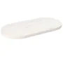 Ovale Tischplatte aus massivem weißem Kiefernholz, 70 x 35 x 2,5 cm von vidaXL, Tischplatten - Ref: Foro24-824346, Preis: 32,...