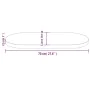 Ovale Tischplatte aus massivem weißem Kiefernholz, 70 x 35 x 2,5 cm von vidaXL, Tischplatten - Ref: Foro24-824346, Preis: 32,...