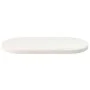 Ovale Tischplatte aus massivem weißem Kiefernholz 80x40x2,5 cm von vidaXL, Tischplatten - Ref: Foro24-824351, Preis: 38,08 €,...