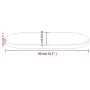 Oval table top solid white pine wood 80x40x2.5 cm by vidaXL, Table tops - Ref: Foro24-824351, Price: 38,08 €, Discount: %