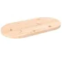 Ovale Tischplatte aus massivem Kiefernholz 80x40x2,5 cm von vidaXL, Tischplatten - Ref: Foro24-824350, Preis: 35,92 €, Rabatt: %