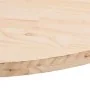 Ovale Tischplatte aus massivem Kiefernholz 80x40x2,5 cm von vidaXL, Tischplatten - Ref: Foro24-824350, Preis: 35,92 €, Rabatt: %