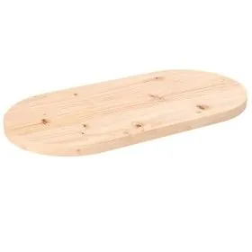 Ovale Tischplatte aus massivem Kiefernholz 70x35x2,5 cm von vidaXL, Tischplatten - Ref: Foro24-824345, Preis: 29,48 €, Rabatt: %