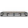Estructura de cama madera maciza negra 120x200 cm de vidaXL, Camas y somieres - Ref: Foro24-820795, Precio: 106,99 €, Descuen...