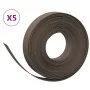 Garden edging 5 pcs brown polyethylene 10 m 10 cm by vidaXL, Garden edging and edging - Ref: Foro24-3155439, Price: 88,74 €, ...