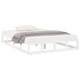 Estructura de cama madera maciza blanca 120x200 cm de vidaXL, Camas y somieres - Ref: Foro24-820792, Precio: 96,79 €, Descuen...