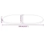 Ovale Tischplatte aus massivem Kiefernholz 110x55x2,5 cm von vidaXL, Tischplatten - Ref: Foro24-824365, Preis: 67,45 €, Rabat...