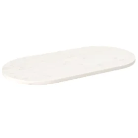 Oval solid white pine wood table top 100x50x2.5 cm by vidaXL, Table tops - Ref: Foro24-824361, Price: 70,62 €, Discount: %