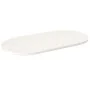 Ovaler Massivholz-Kieferntisch in Weiß 100x50x2,5 cm von vidaXL, Tischplatten - Ref: Foro24-824361, Preis: 70,62 €, Rabatt: %